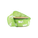 1 1/2" Wired Ribbon | Green w/ White All Over Bunny | 10 Yard Roll