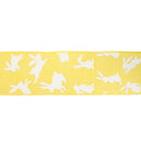 2 1/2" Wired Ribbon | Yellow w/ White All Over Bunny | 10 Yard Roll