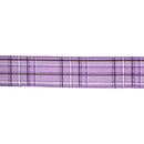 1 1/2" Wired Ribbon | Purple/Spring Plaid | 10 Yard Roll
