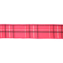 1 1/2" Wired Ribbon | Hot Pink/Spring Plaid | 10 Yard Roll