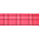2 1/2" Wired Ribbon | Hot Pink/Spring Plaid | 10 Yard Roll