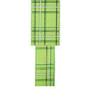1 1/2" Wired Ribbon | Green/Spring Plaid | 10 Yard Roll