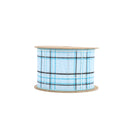 2 1/2" Wired Ribbon | Blue/Spring Plaid | 10 Yard Roll