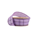 1 1/2" Wired Ribbon | Purple/Spring Plaid | 10 Yard Roll