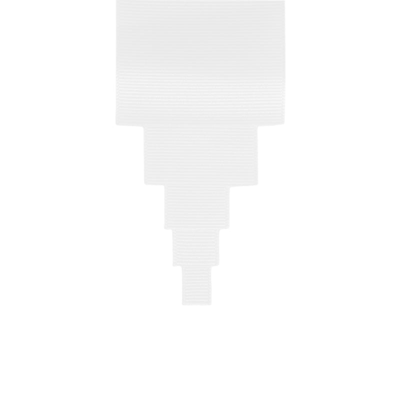 2 1/4" Textured Grosgrain Ribbon | White (029) | 50 Yard Roll