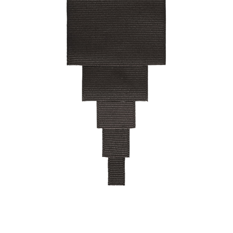 2 1/4" Textured Grosgrain Ribbon | Black (030) | 50 Yard Roll