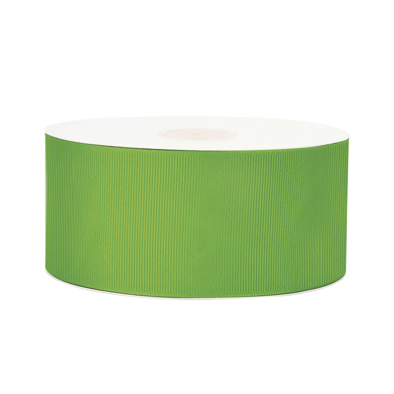 2 1/4" Textured Grosgrain Ribbon | Kiwi (548) | 50 Yard Roll