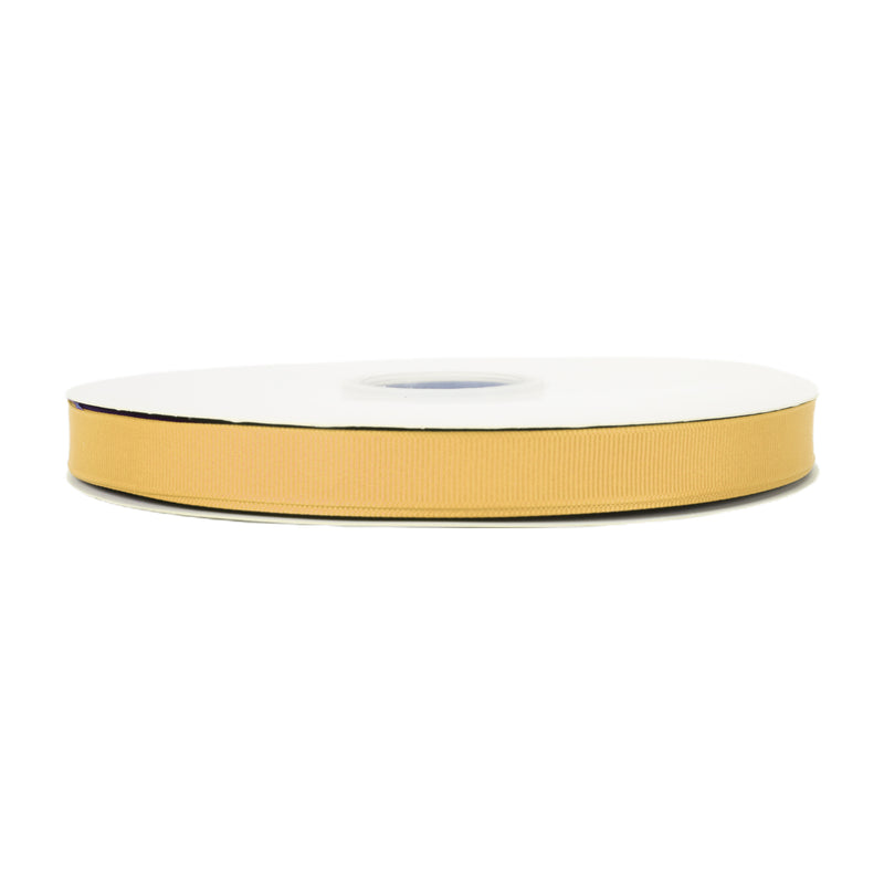 5/8" Textured Grosgrain Ribbon | Old Gold (690) | 100 Yard Roll