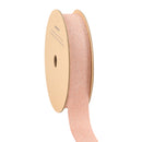 1" Metallic Grosgrain Ribbon | Peach Melba| 25yd Roll