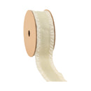 1 1/2" Ruffle Ribbon | Cream | 20 Yard Roll