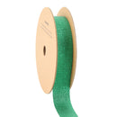 1" Metallic Grosgrain Ribbon | Green | 25yd Roll