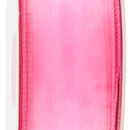 1 1/2" Wired Sheer Ribbon | Hot Pink | 50 Yard Roll