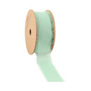 1 1/2" Frayed Edge Chiffon Ribbon | Light Green | 10 Yard Roll