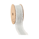 1 1/2" Ruffle Ribbon | Silver | 20 Yard Roll