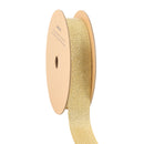 1" Metallic Grosgrain Ribbon | Gold | 25yd Roll