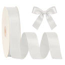 1 1/2" Double Face Satin Ribbon | Shell Grey (007) | 50 Yard Roll