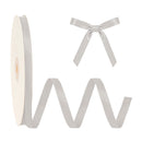 3/8" Double Face Satin Ribbon | Silver (012) |100 Yard Roll