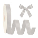 7/8" Double Face Satin Ribbon | Silver (012) |100 Yard Roll