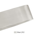 2 1/4" Double Face Satin Ribbon | Silver (012) | 50 Yard Roll