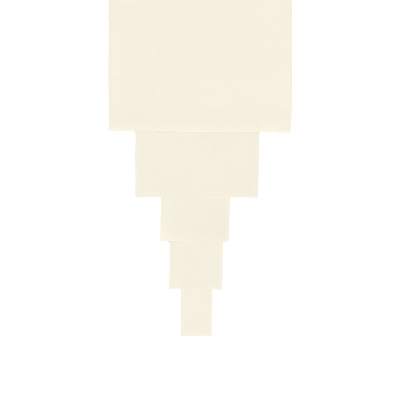 3/8" Double Face Satin Ribbon | Antique White (028) | 100 Yard Roll