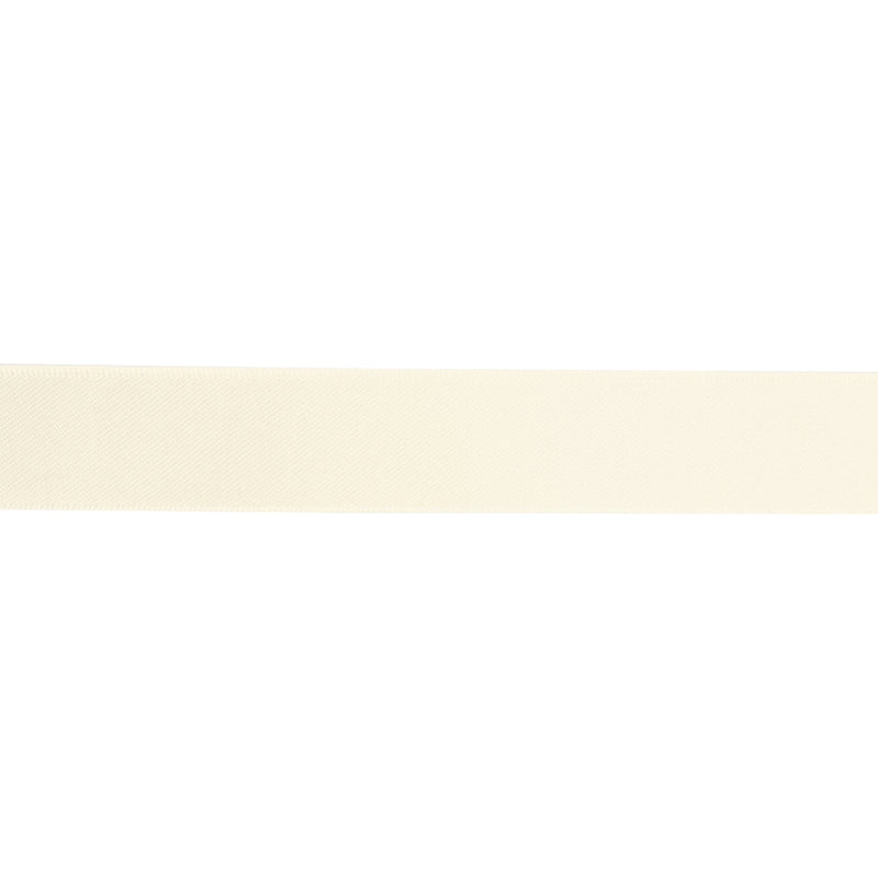 7/8" Double Face Satin Ribbon | Antique White (028) | 100 Yard Roll