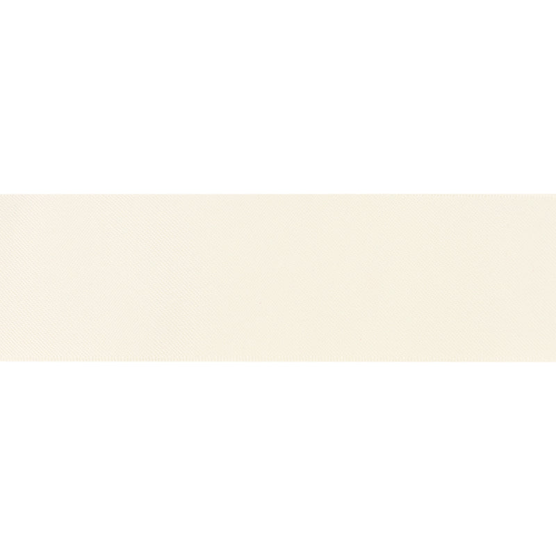 1 1/2" Double Face Satin Ribbon | Antique White (028) | 50 Yard Roll