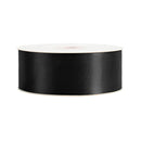 2 1/4" Double Face Satin Ribbon | Black (030) | 50 Yard Roll