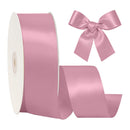 2 1/4"  Double Face Satin Ribbon | Rosy Mauve (165) | 50 Yard Roll