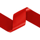 2 1/4" Double Face Satin Ribbon | Red (250) | 50 Yard Roll