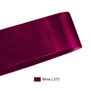 2 1/4" Double Face Satin Ribbon | Wine (275) | 50 Yard Roll