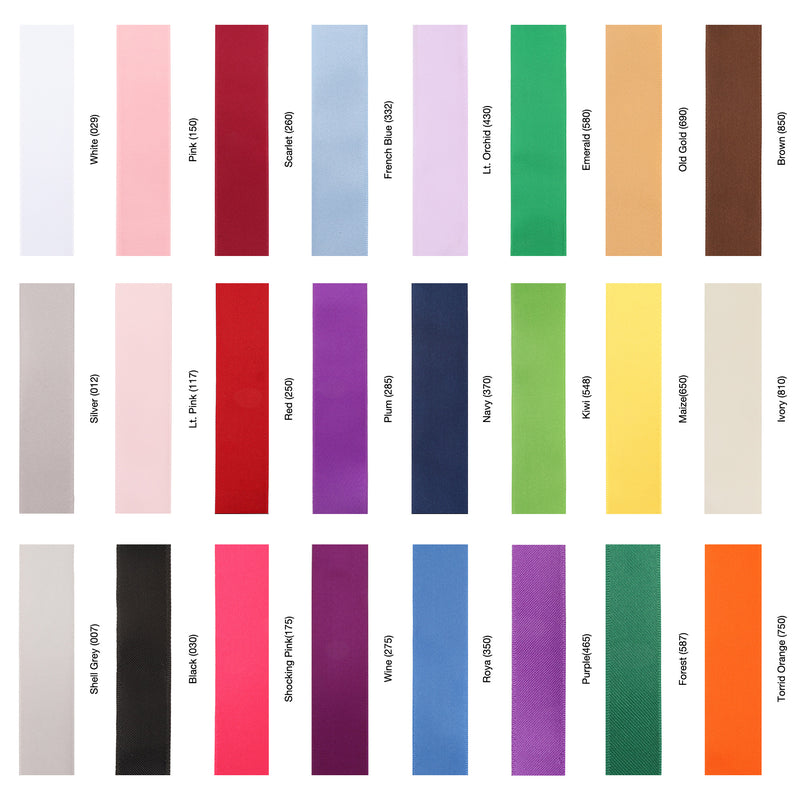 1 1/2" Double Face Satin Ribbon | Plum (285) | 50 Yard Roll