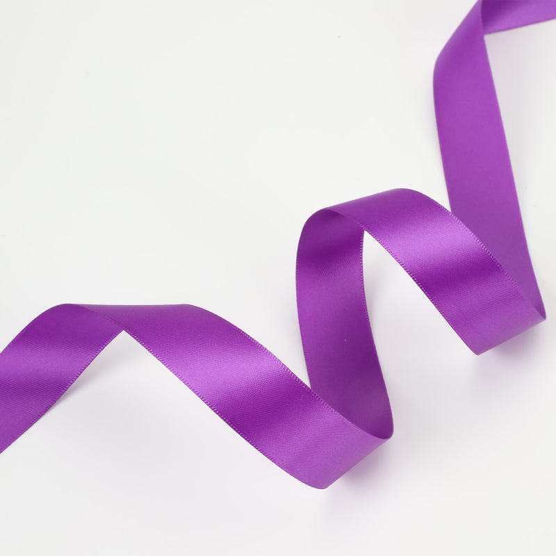 1 1/2" Double Face Satin Ribbon | Plum (285) | 50 Yard Roll