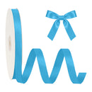 5/8" Double Face Satin Ribbon | Aegean Blue (327) | 100 Yard Roll