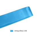 1 1/2" Double Face Satin Ribbon | Aegean Blue (327) | 50 Yard Roll