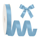 7/8" Double Face Satin Ribbon | Antique Blue (338) | 100 Yard Roll