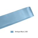 1 1/2" Double Face Satin Ribbon | Antique Blue (338) | 50 Yard Roll