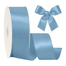 2 1/4"  Double Face Satin Ribbon | Antique Blue (338) | 50 Yard Roll