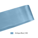 2 1/4"  Double Face Satin Ribbon | Antique Blue (338) | 50 Yard Roll