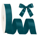 1 1/2" Double Face Satin Ribbon | Teal (347) | 50 Yard Roll