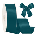 2 1/4"  Double Face Satin Ribbon | Teal (347) | 50 Yard Roll