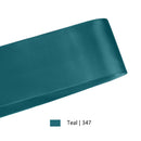 2 1/4"  Double Face Satin Ribbon | Teal (347) | 50 Yard Roll