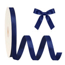 5/8" Double Face Satin Ribbon | Navy (370) | 100 Yard Roll