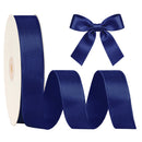1 1/2" Double Face Satin Ribbon | Navy (370) | 50 Yard Roll