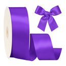 2 1/4" Double Face Satin Ribbon | Purple (465) | 50 Yard Roll