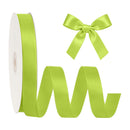 7/8" Double Face Satin Ribbon | Apple Green (550) | 100 Yard Roll