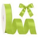 1 1/2" Double Face Satin Ribbon | Apple Green (550) | 50 Yard Roll