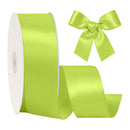 2 1/4"  Double Face Satin Ribbon | Apple Green (550) | 50 Yard Roll