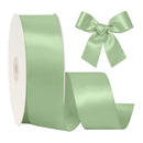 2 1/4"  Double Face Satin Ribbon | Sage Green (577) | 50 Yard Roll