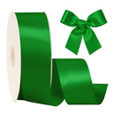 2 1/4" Double Face Satin Ribbon | Forest Green (587) | 50 Yard Roll