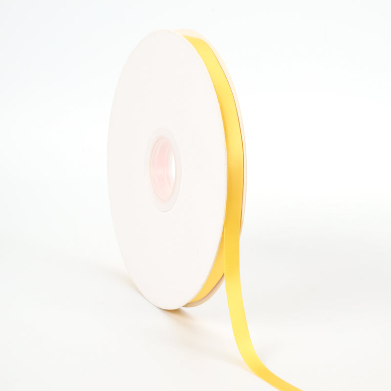 3/8" Double Face Satin Ribbon | Maize (650) | 100 Yard Roll